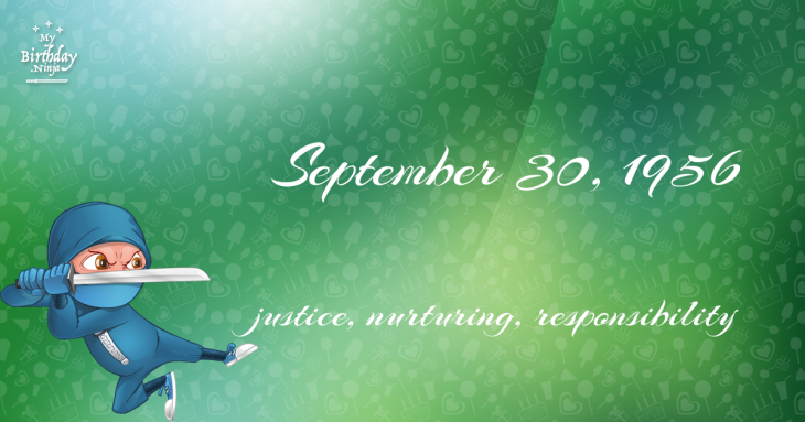 September 30, 1956 Birthday Ninja