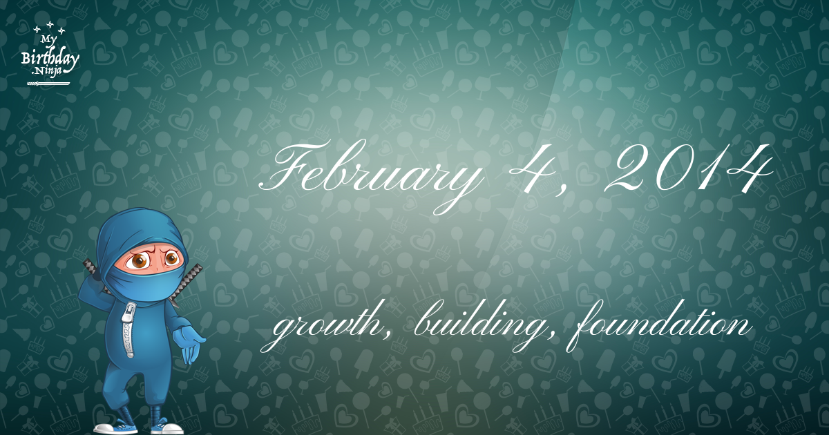 February 4, 2014 Birthday Ninja Poster