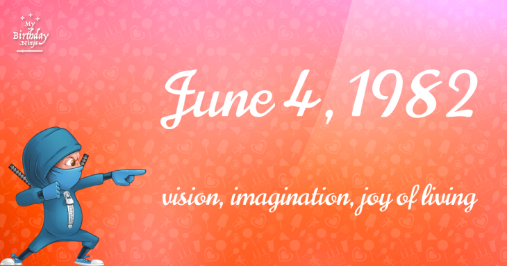 June 4, 1982 Birthday Ninja
