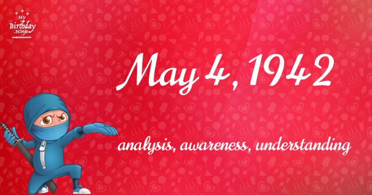 May 4, 1942 Birthday Ninja