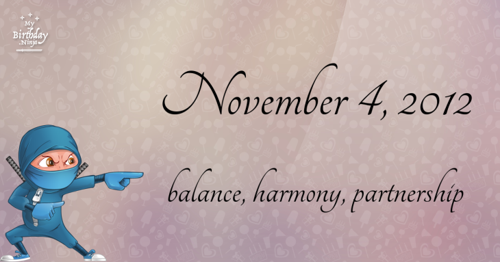 November 4, 2012 Birthday Ninja