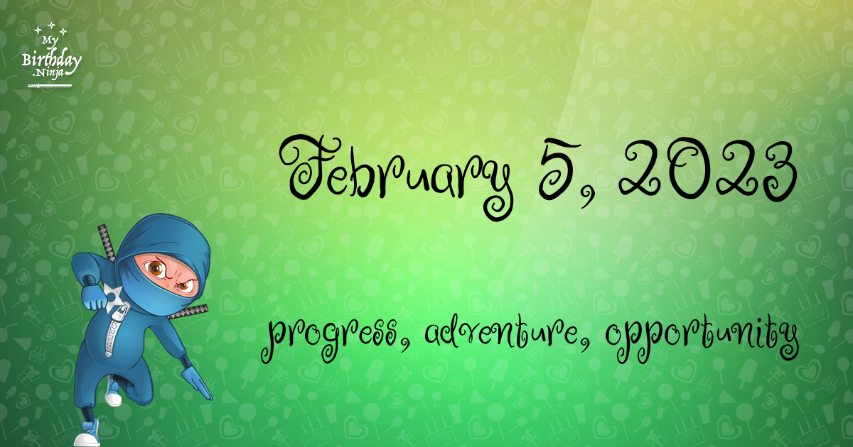 February 5, 2023 Birthday Ninja Poster