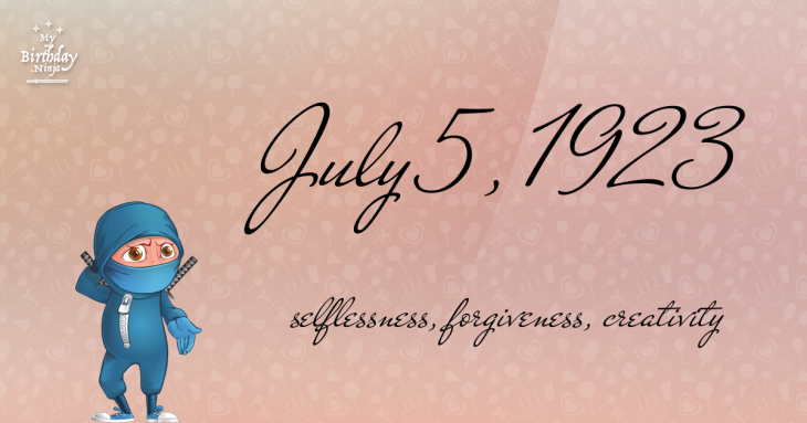July 5, 1923 Birthday Ninja