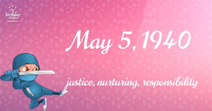 May 5, 1940 Birthday Ninja