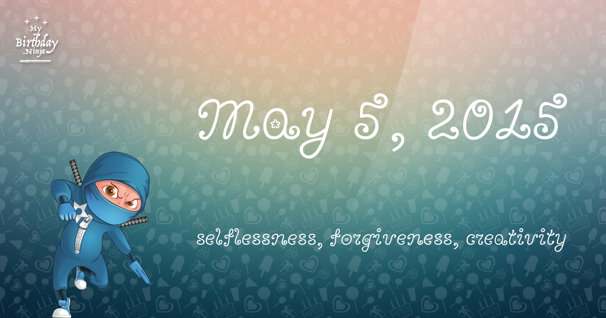 May 5, 2015 Birthday Ninja Poster