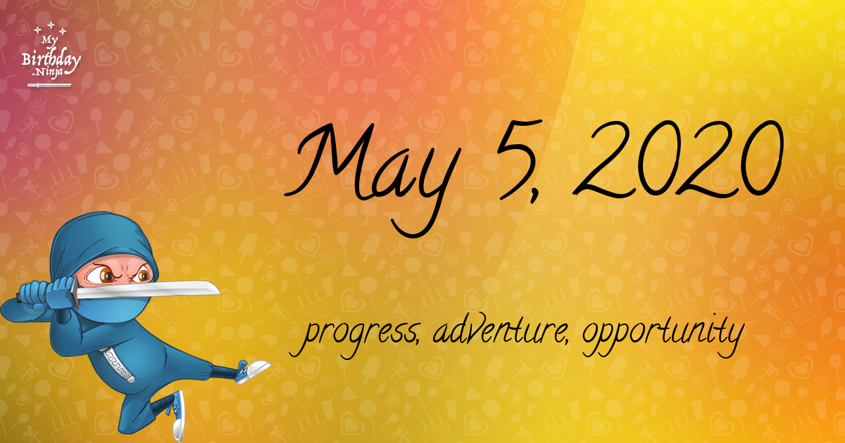 May 5, 2020 Birthday Ninja Poster