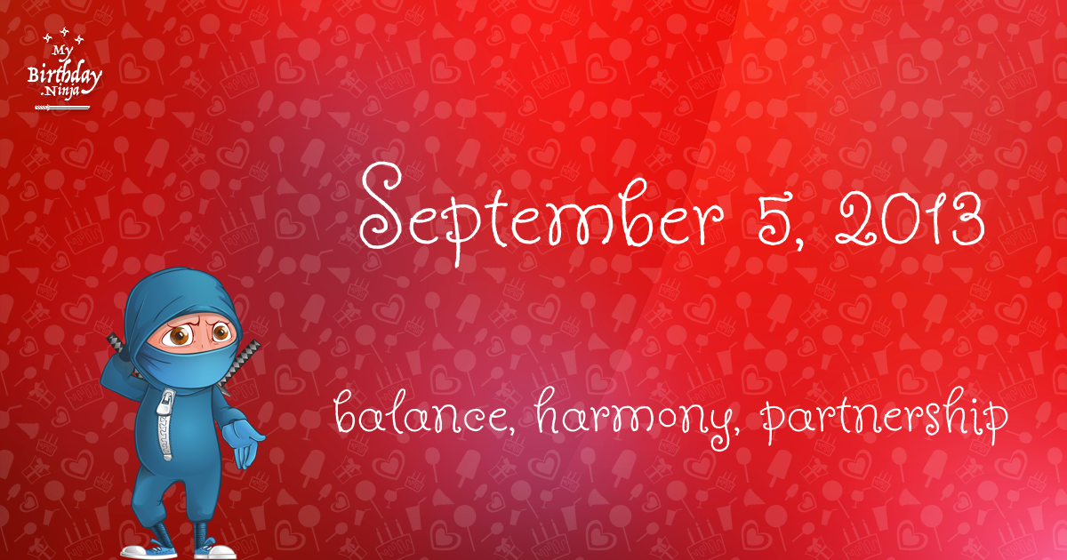 September 5, 2013 Birthday Ninja Poster