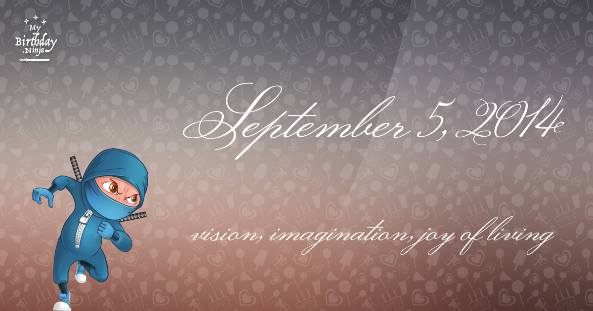 September 5, 2014 Birthday Ninja Poster