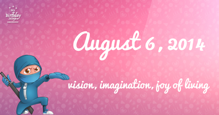 August 6, 2014 Birthday Ninja