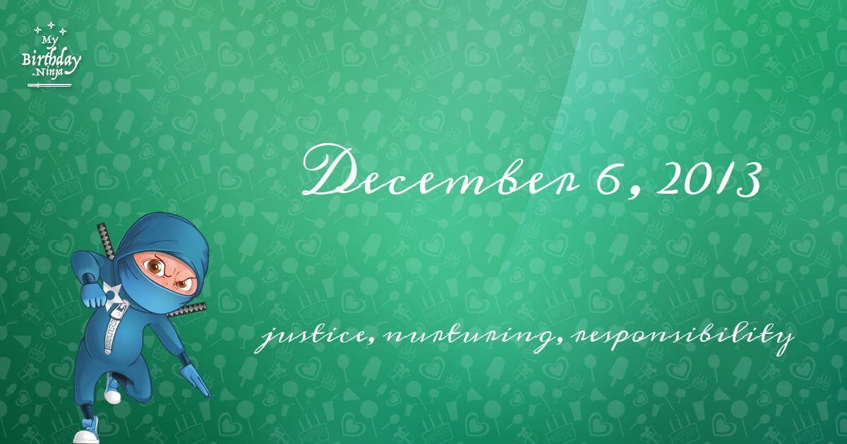 December 6, 2013 Birthday Ninja Poster
