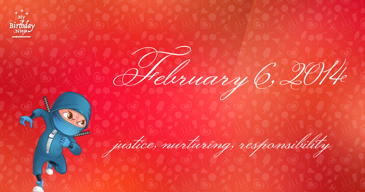 February 6, 2014 Birthday Ninja Poster