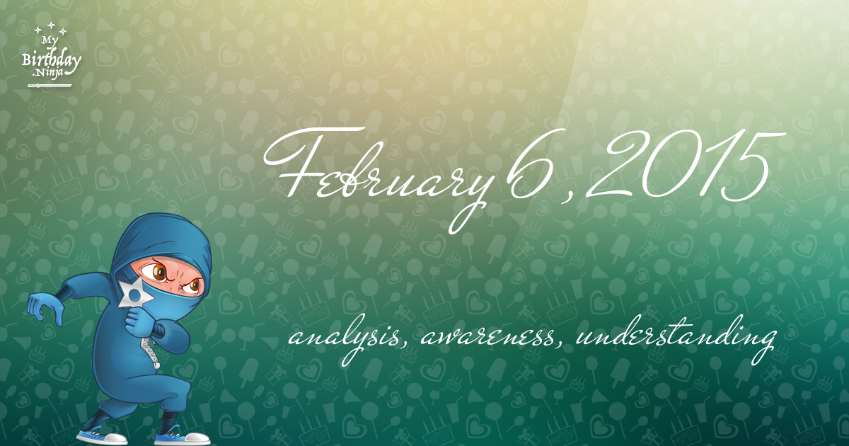 February 6, 2015 Birthday Ninja Poster
