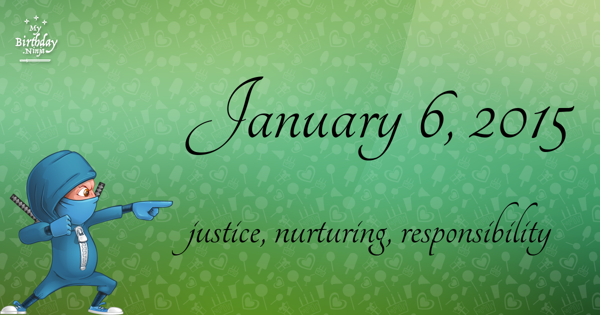 January 6, 2015 Birthday Ninja Poster
