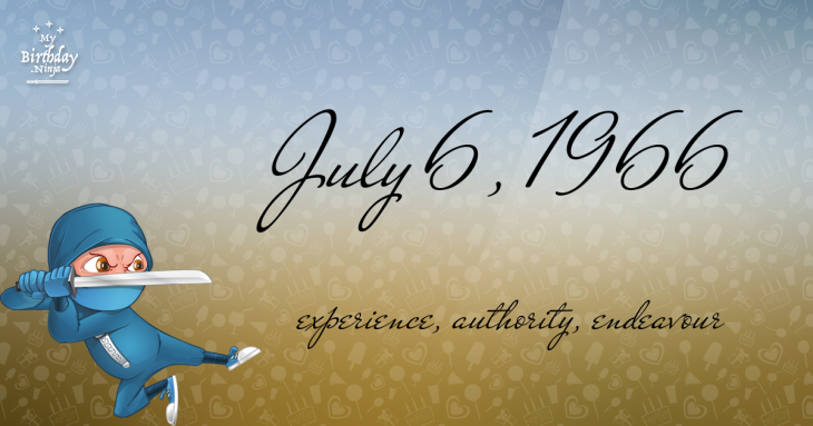 July 6, 1966 Birthday Ninja