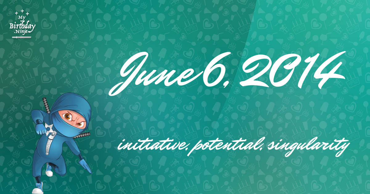 June 6, 2014 Birthday Ninja Poster