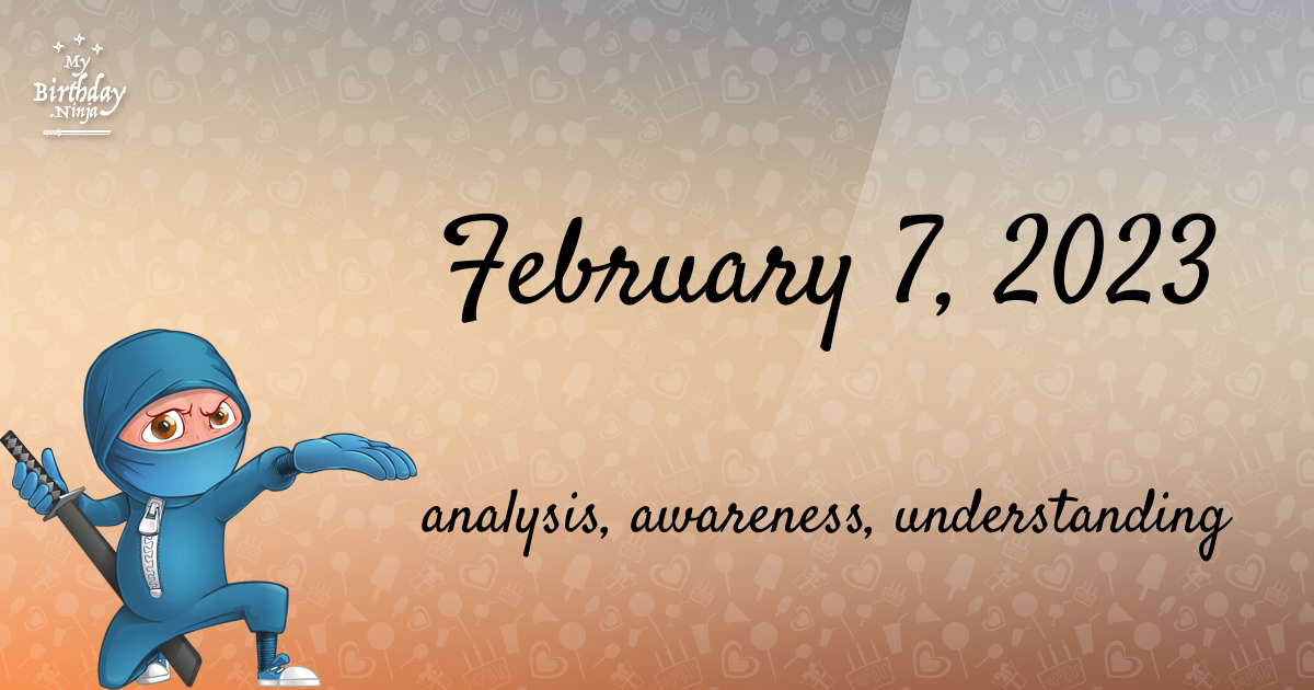 February 7, 2023 Birthday Ninja Poster