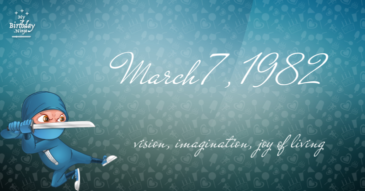 March 7, 1982 Birthday Ninja