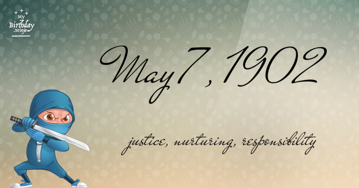 May 7, 1902 Birthday Ninja