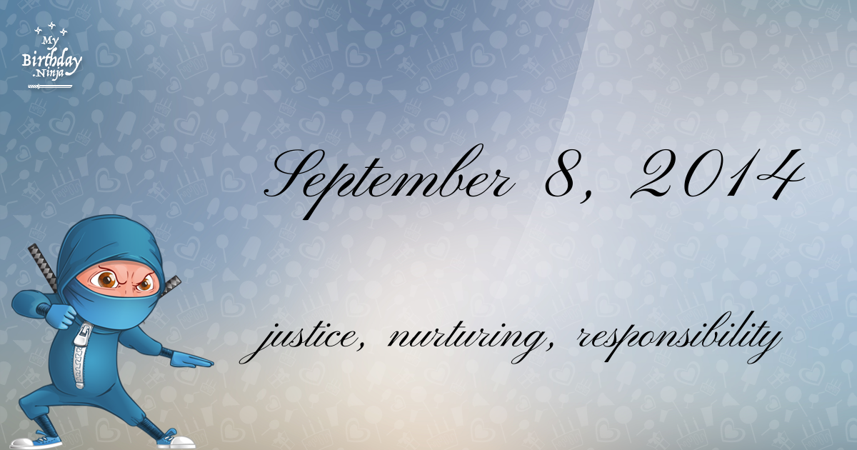 September 8, 2014 Birthday Ninja Poster