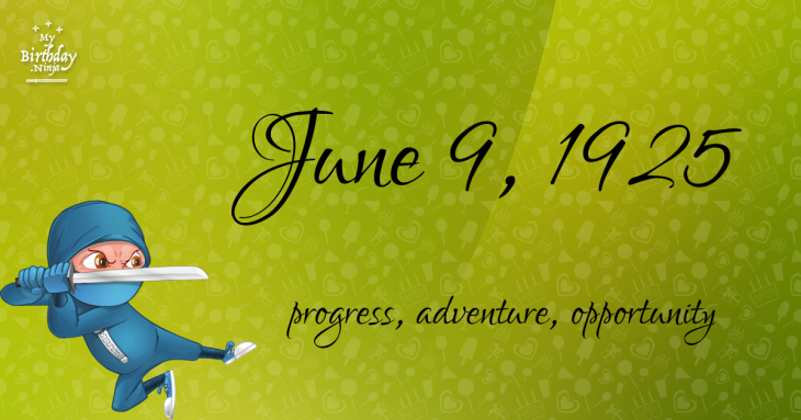 June 9, 1925 Birthday Ninja
