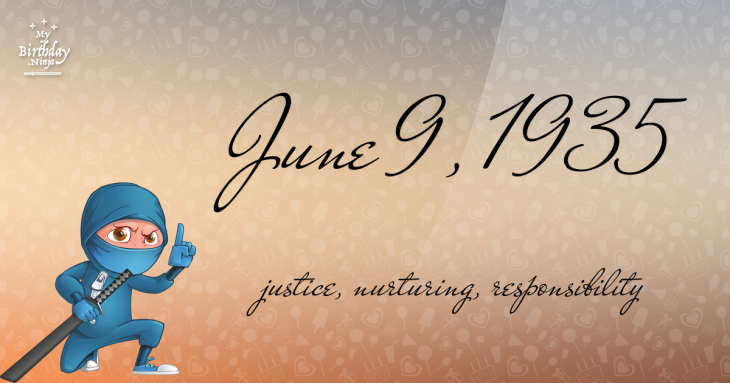 June 9, 1935 Birthday Ninja