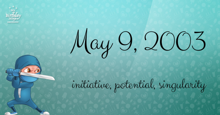 May 9, 2003 Birthday Ninja