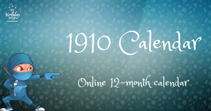 1910 Calendar