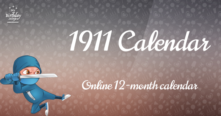 1911 Calendar