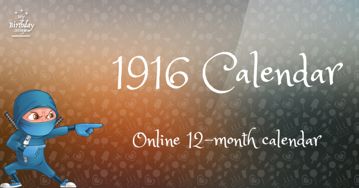 1916 Calendar