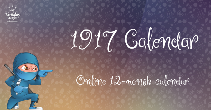 1917 Calendar
