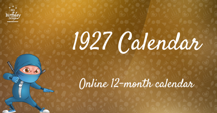 1927 Calendar