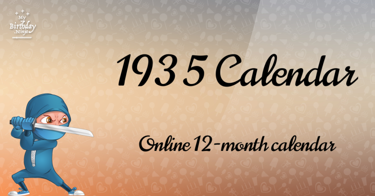 1935 Calendar