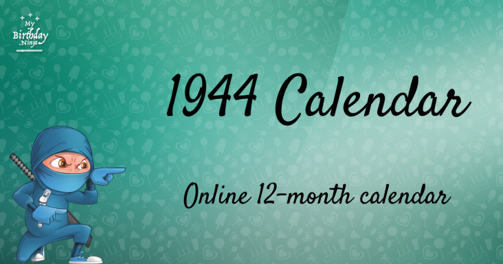 1944 Calendar