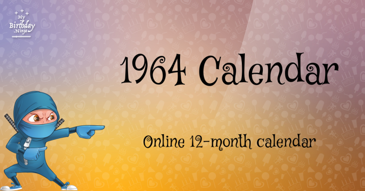 1964 Calendar