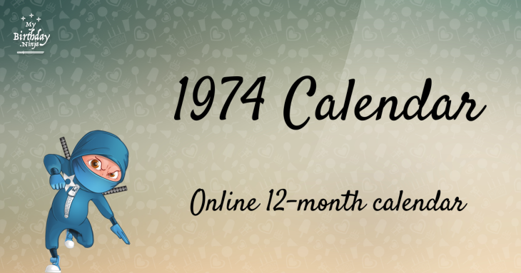 1974 Calendar