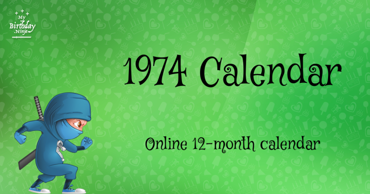 1974 Calendar