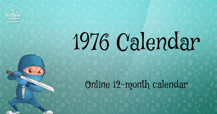 1976 Calendar