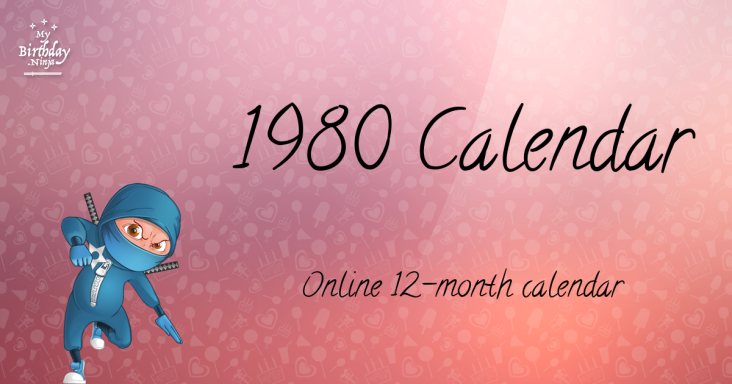 1980 Calendar