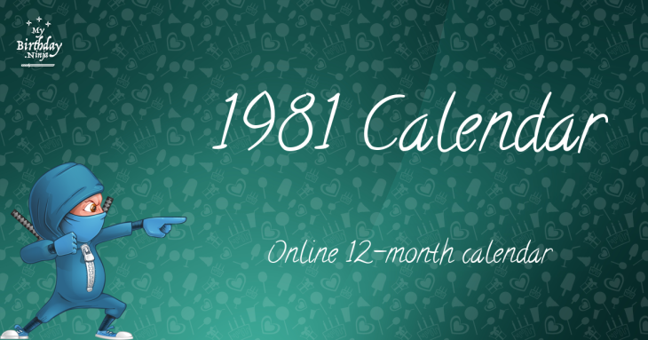 1981 Calendar