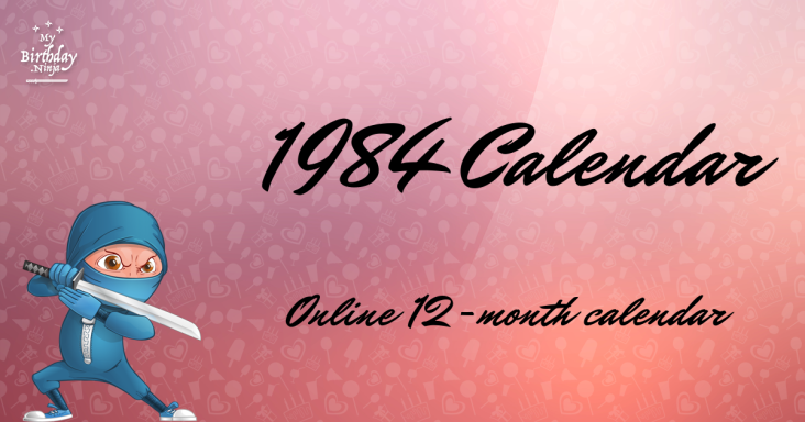 1984 Calendar