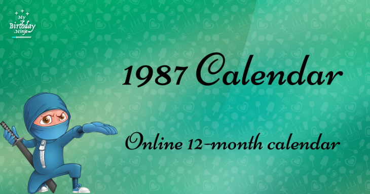 1987 Calendar