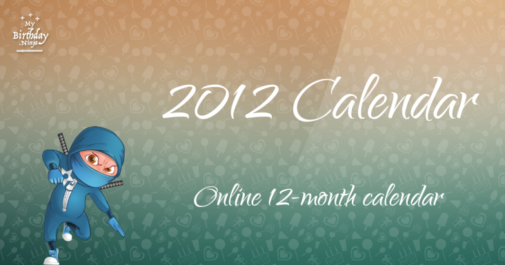 2012 Calendar