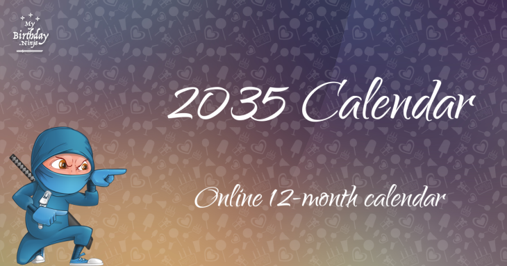 2035 Calendar