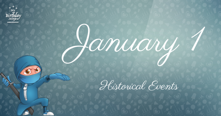 January 1 Birthday Events Poster