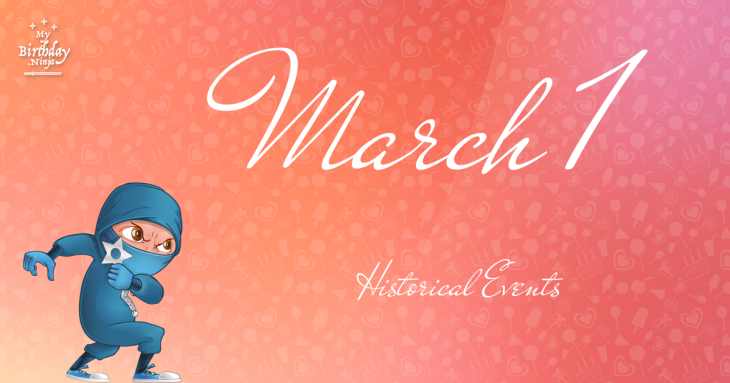 March 1 Birthday Events Poster