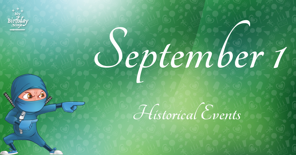 September 1 Events Birthday Ninja Poster