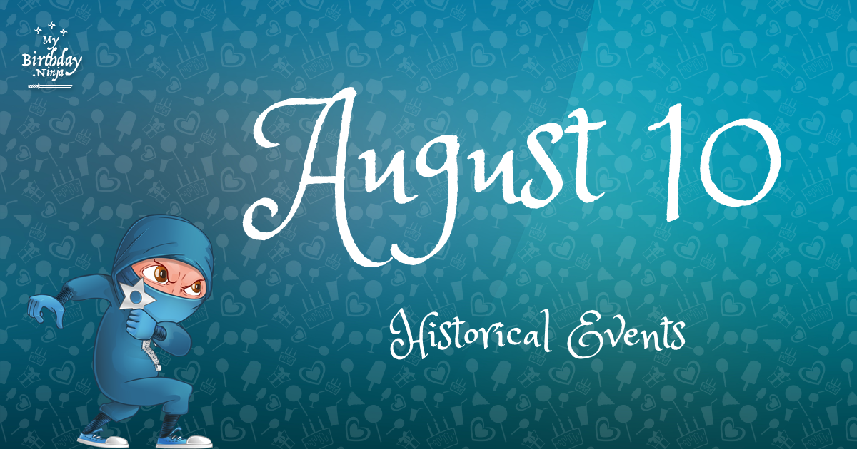 August 10 Events Birthday Ninja Poster