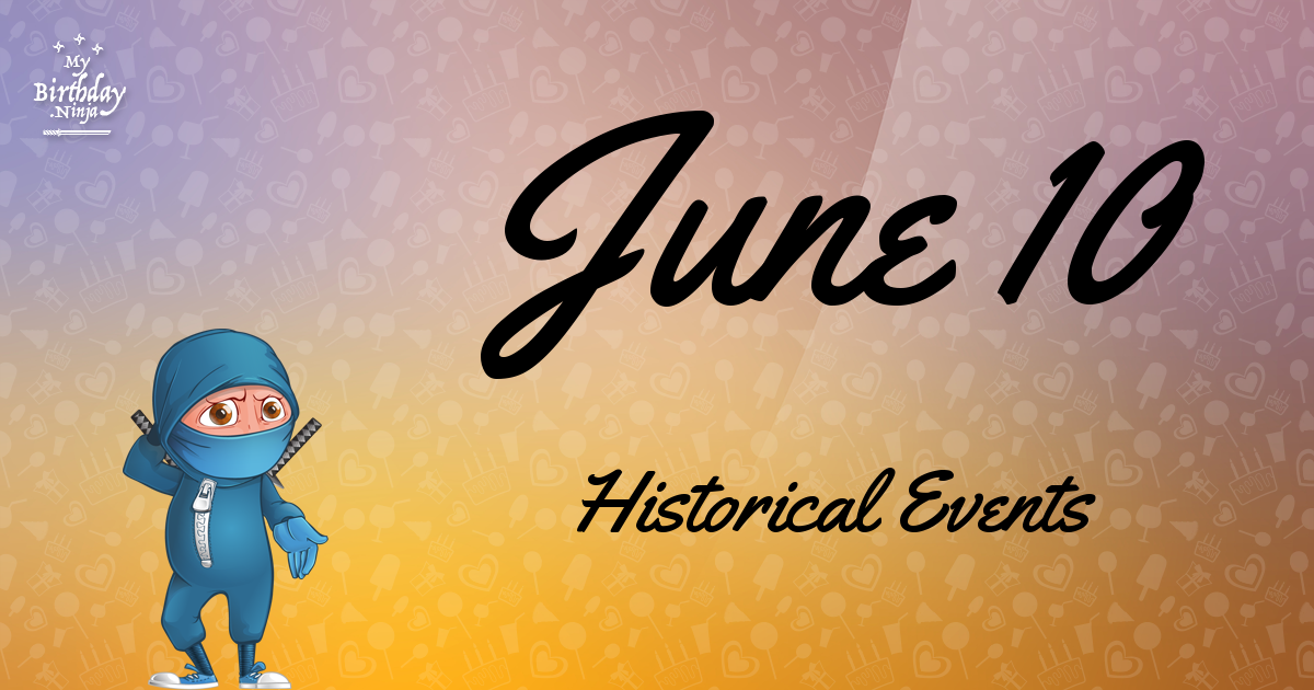 June 10 Events Birthday Ninja Poster