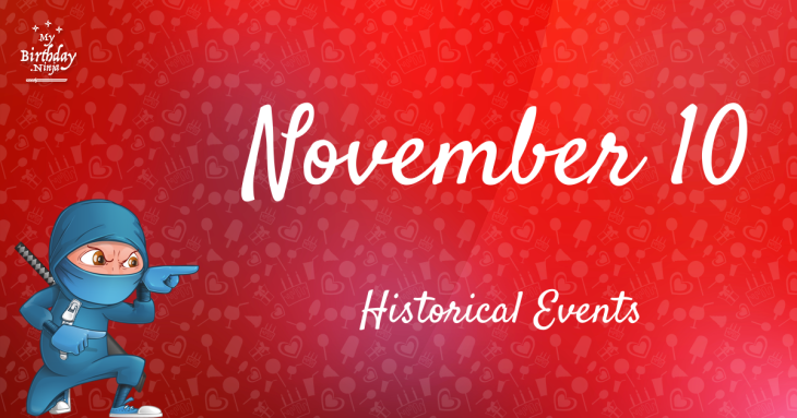 November 10 Birthday Events Poster