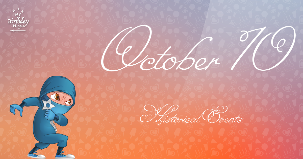 October 10 Events Birthday Ninja Poster